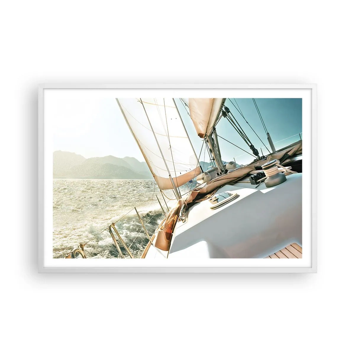 Poster in white frmae - Full Sail - 91x61 cm