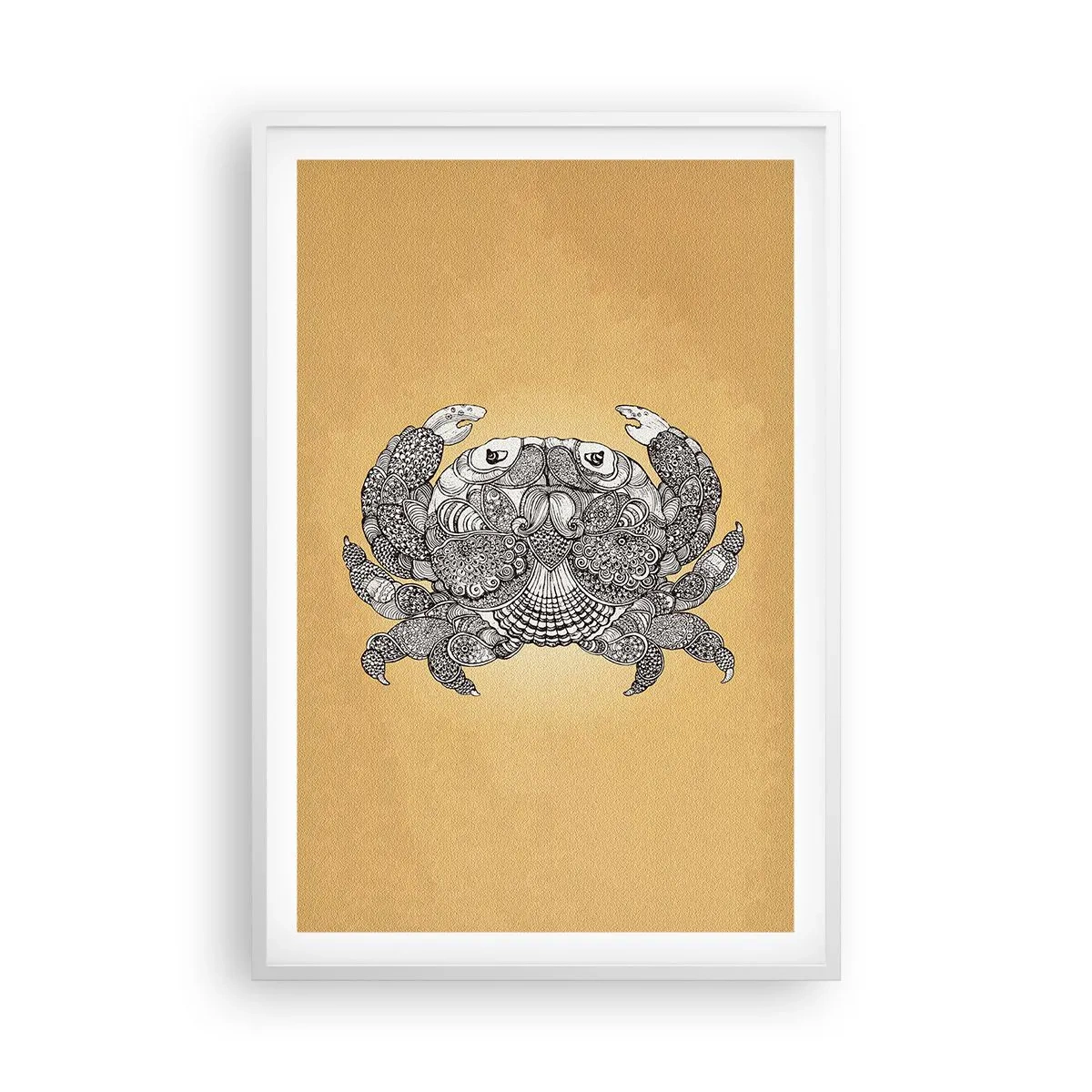 Poster in white frmae - Tales of Mr Crab  - 61x91 cm