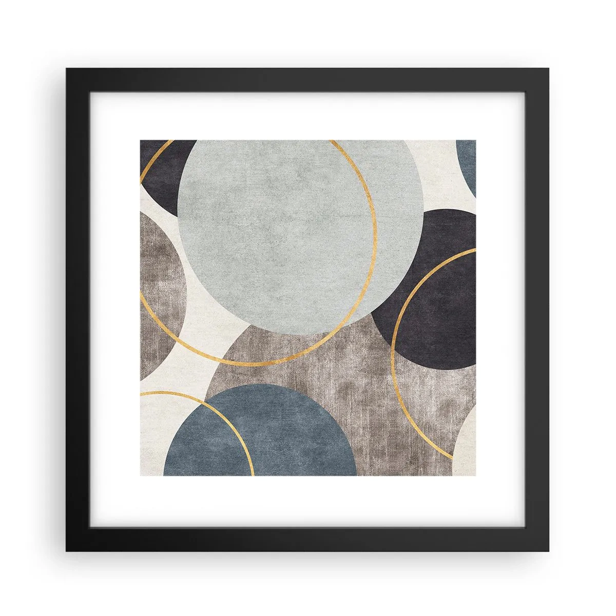 Poster in black frame - Wheel after Wheel - 30x30 cm