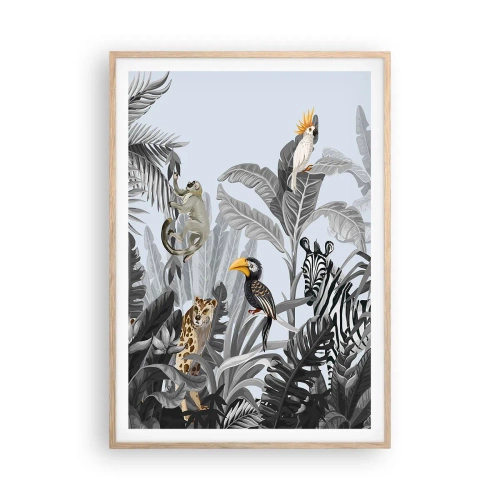 Poster in light oak frame - African Fairy Tale - 70x100 cm