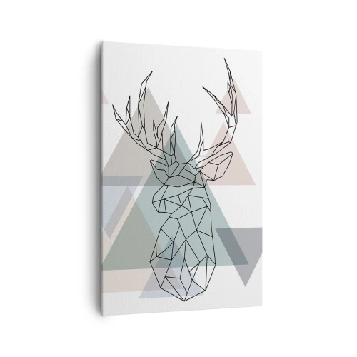 Canvas picture - In a Geometrical Forest - 80x120 cm