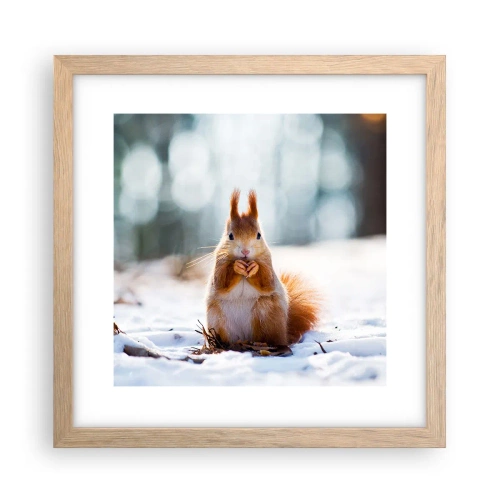 Poster in light oak frame - What Are You Looking at? - 30x30 cm