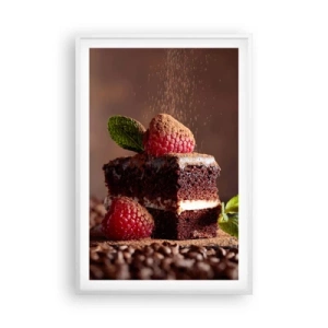 Poster in white frmae - Life Is Sweet - 61x91 cm