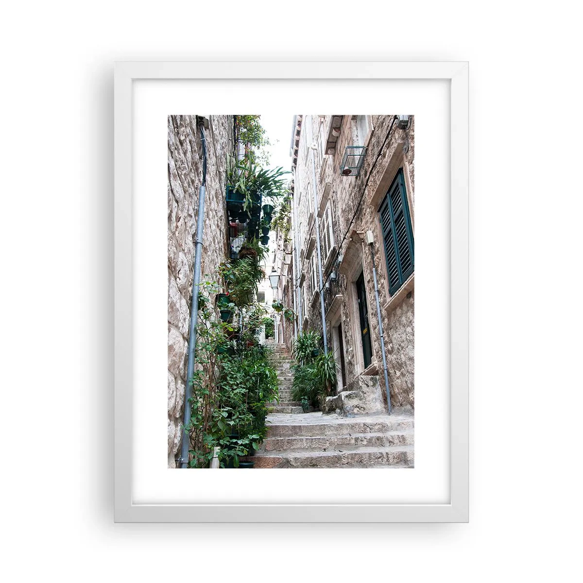 Poster in white frmae - Charm of Old Town - 30x40 cm