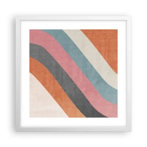 Poster in white frmae - Diagonal Composition - Movement - 40x40 cm