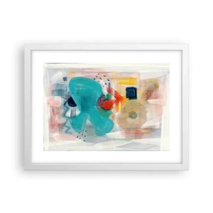 Poster in white frmae - Colourful Game - 40x30 cm