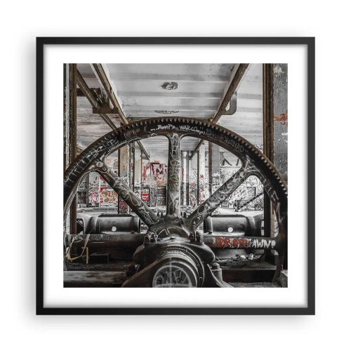Poster in black frame - Secret Life of a Factory - 50x50 cm
