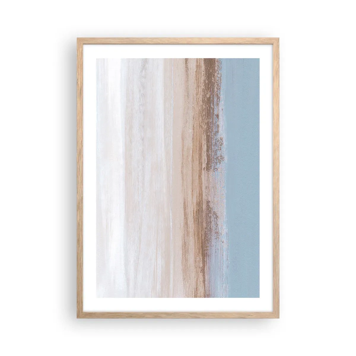 Poster in light oak frame - Ambiguous Landscape - 50x70 cm