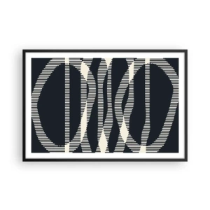 Poster in black frame - Attempt at Breaking Darkness - 91x61 cm