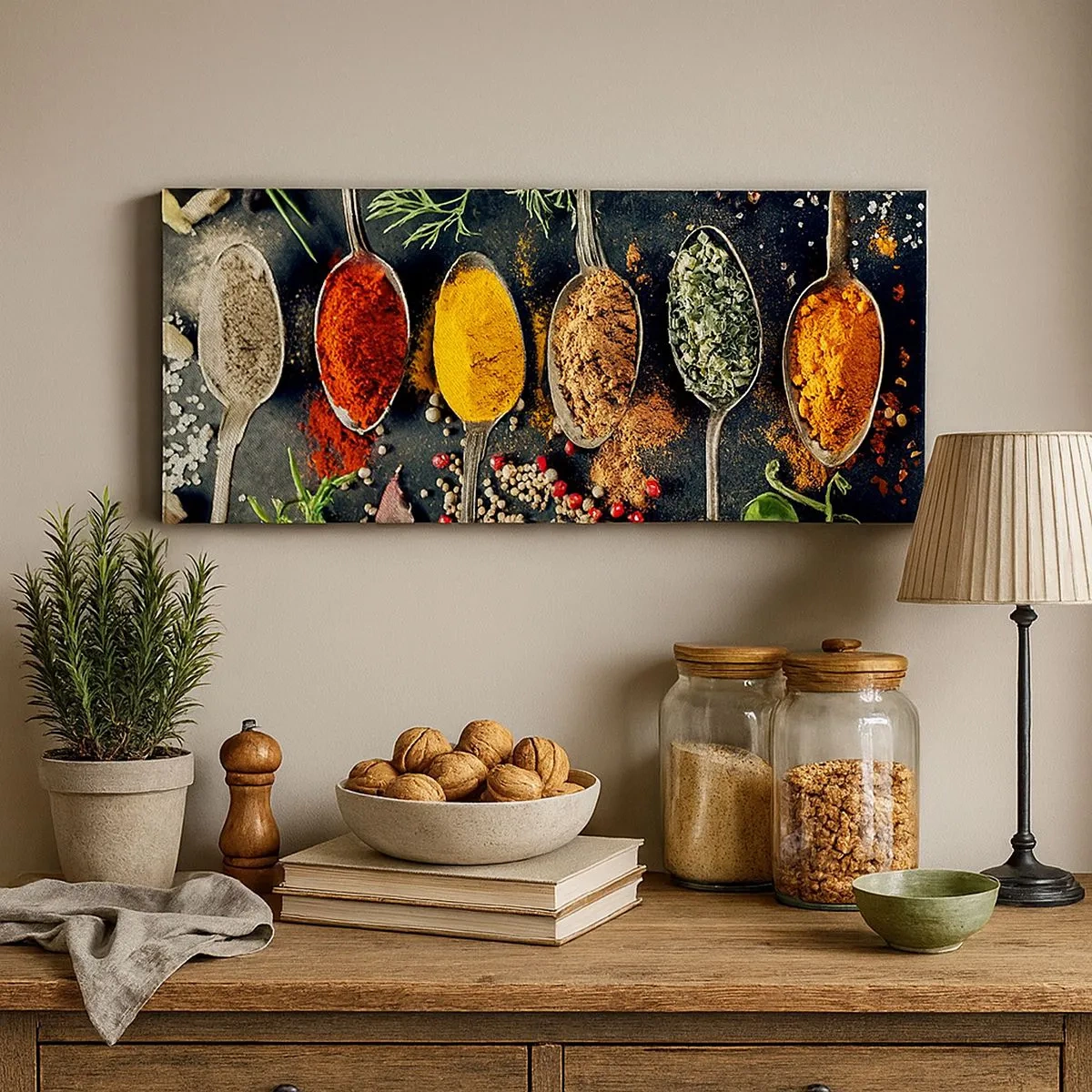 Canvas picture - Culinary Magic - 100x40 cm