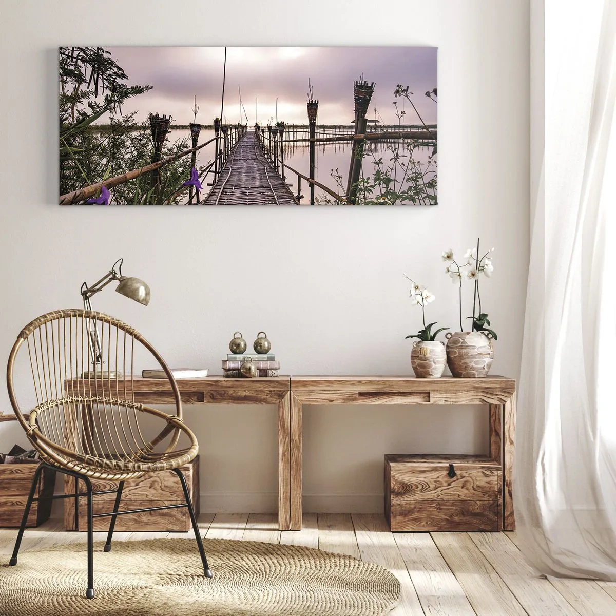 Canvas picture - Peace and Quiet of Asia - 120x50 cm