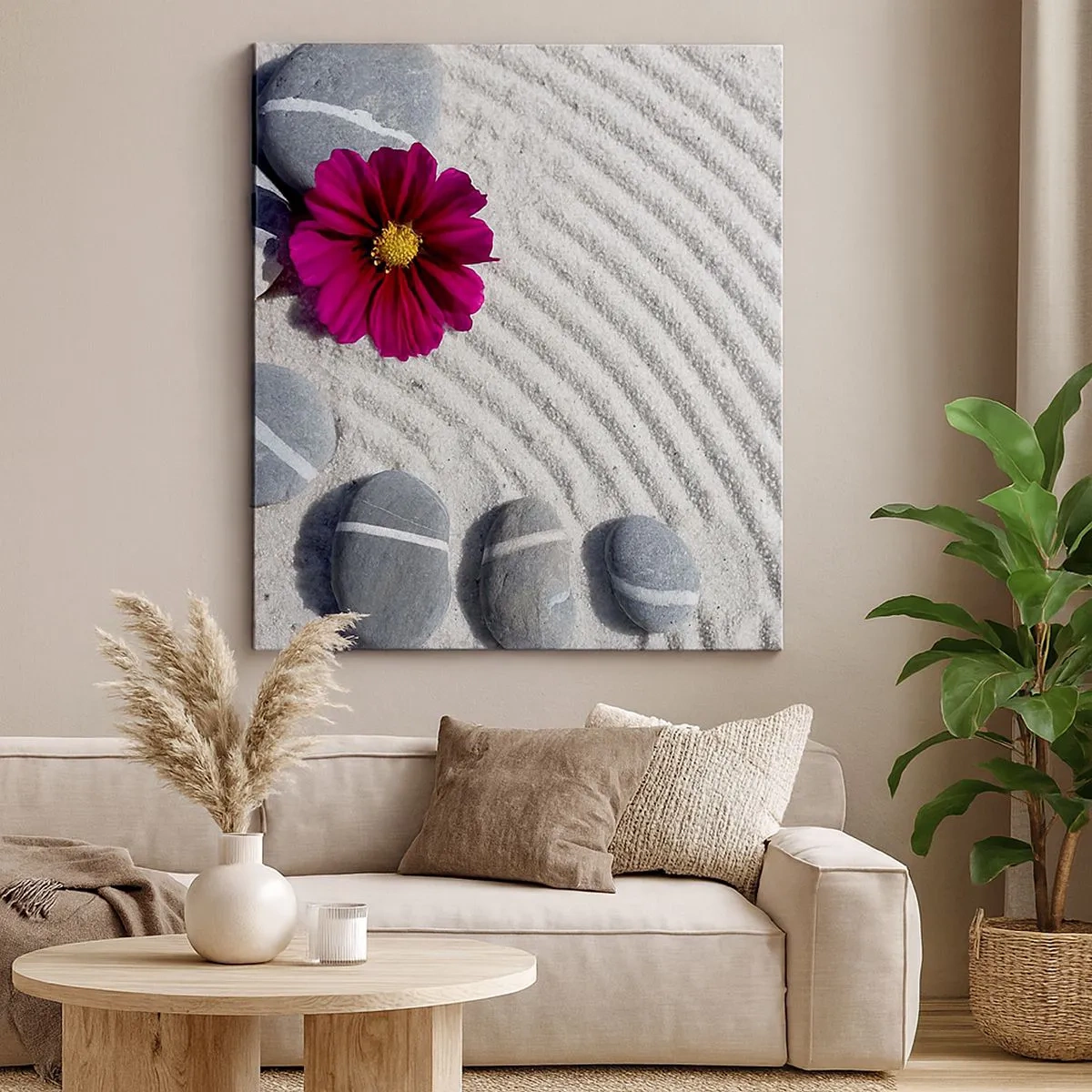 Canvas picture - Energy and Tranquillity of the Magic Circle of Nature - 30x30 cm