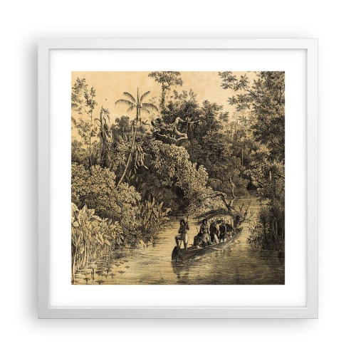 Poster in white frmae - Journey to the Spring - 40x40 cm