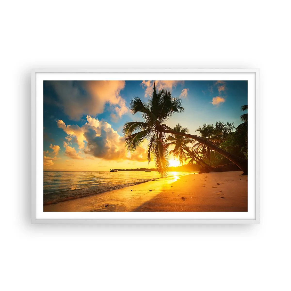 Poster in white frmae - Caribbean Dream - 91x61 cm