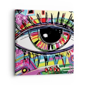 Canvas picture - Colourful Eye - Colourful Soul - 30x30 cm