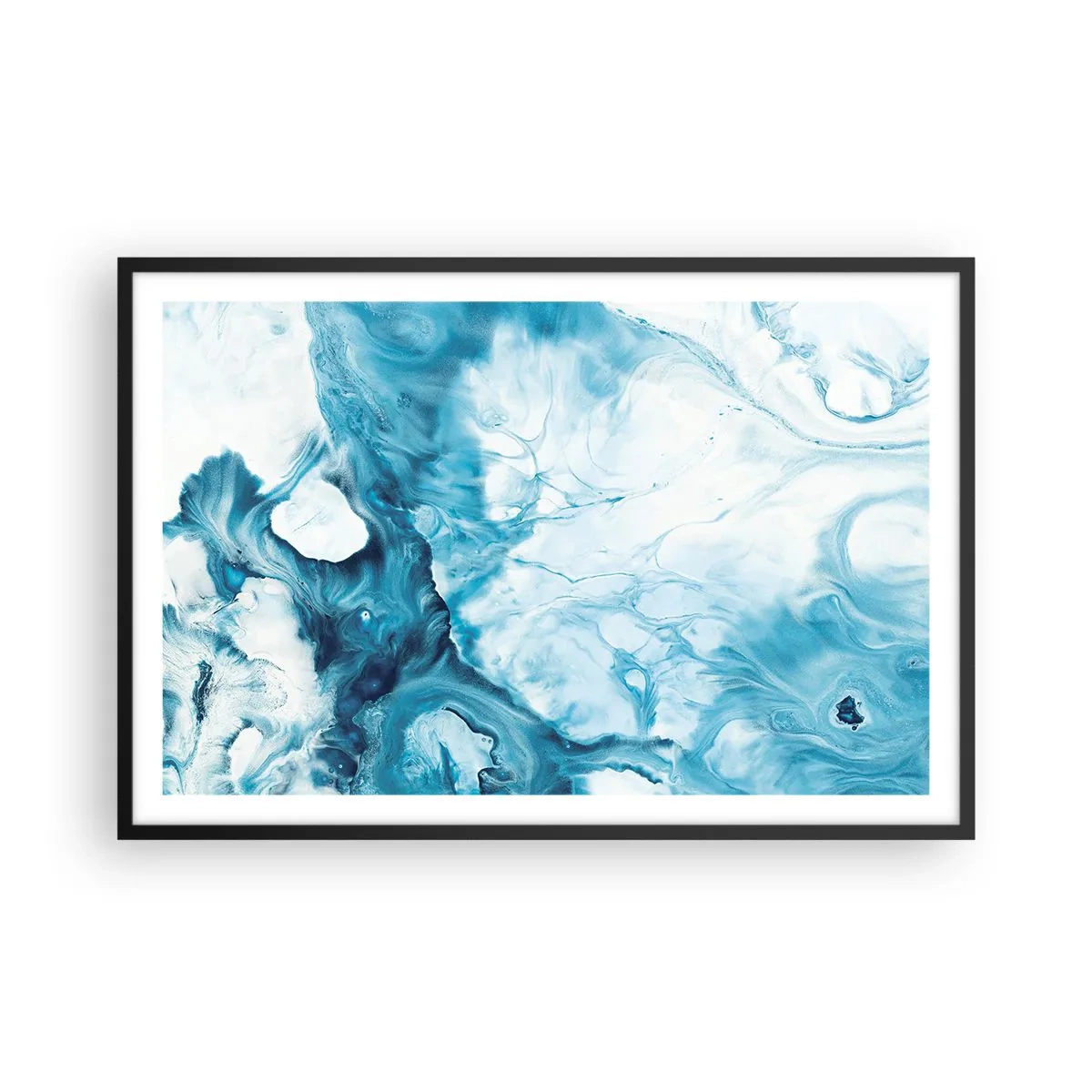 Poster in black frame - Concert of Blue - 91x61 cm
