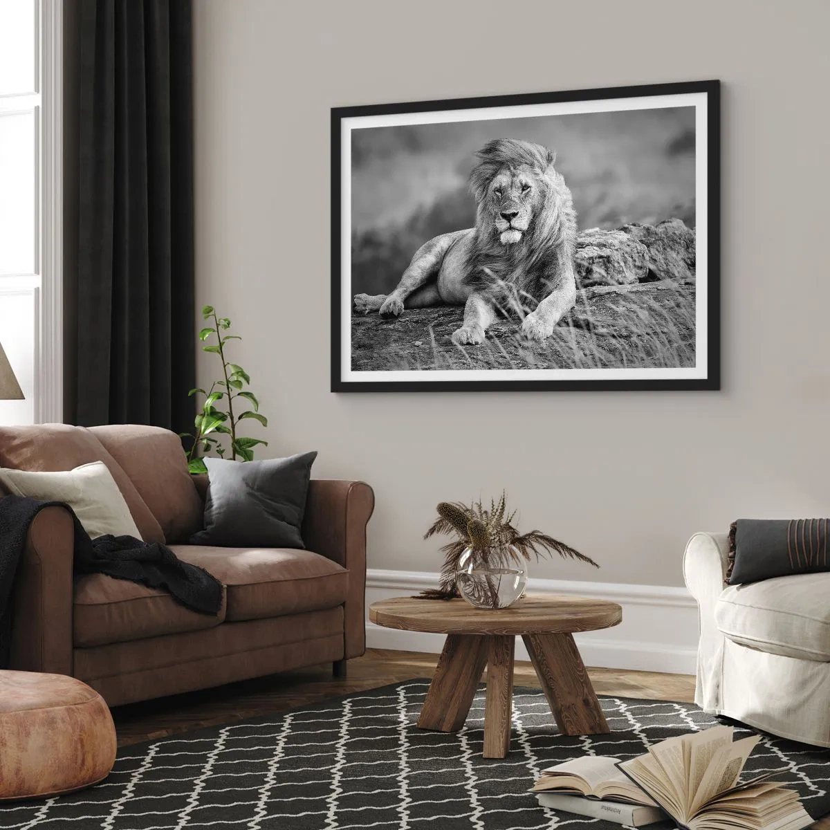 Poster in black frame - Royal Siesta - 70x50 cm