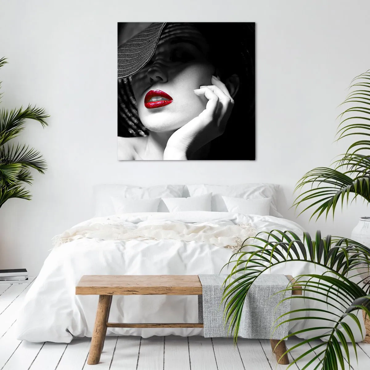 Canvas picture - Study in Scarlet - 50x50 cm