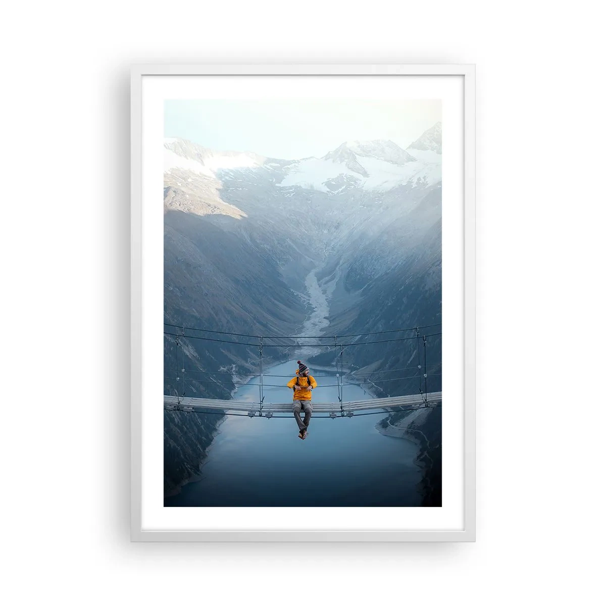 Poster in white frmae - Suspended in Delight - 50x70 cm