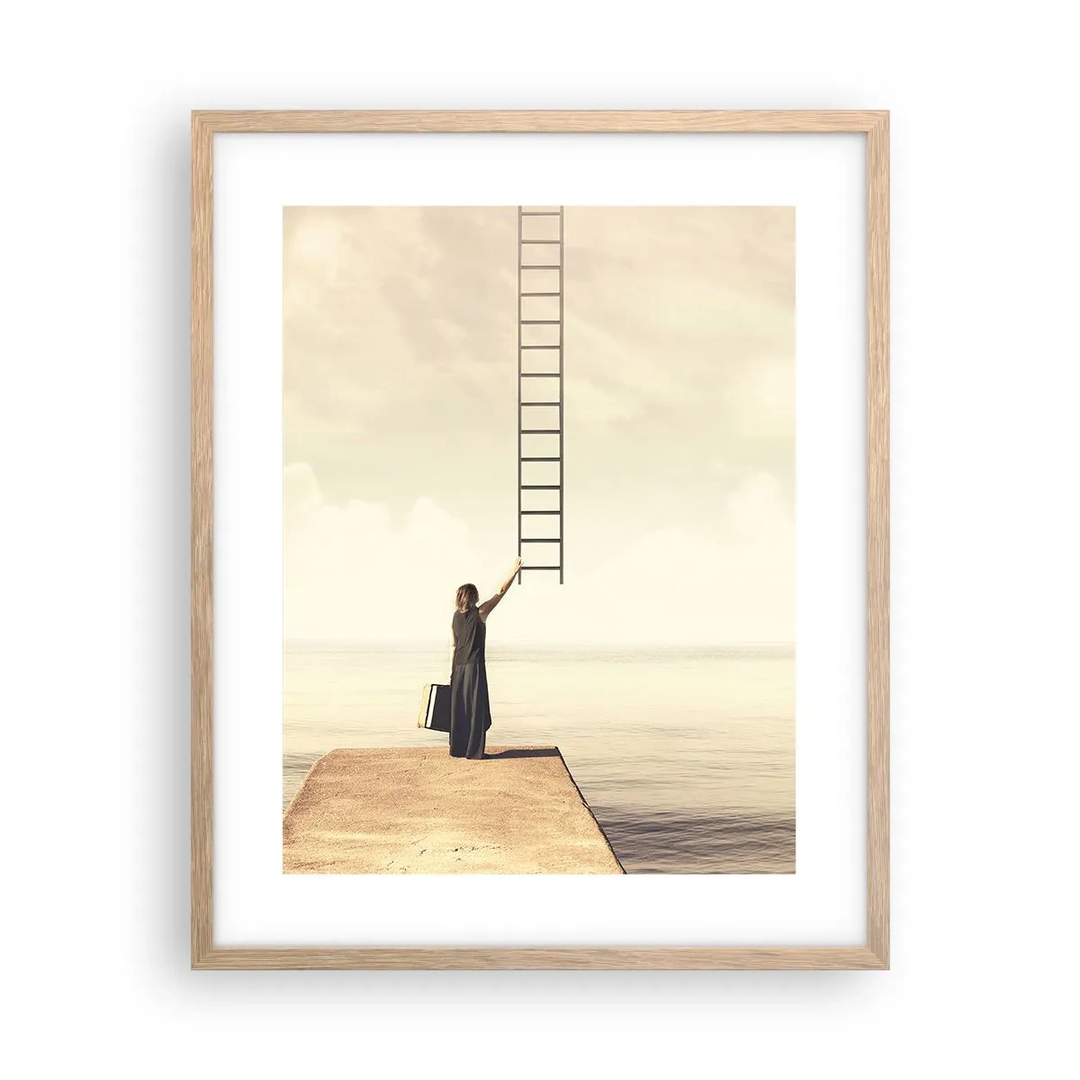 Poster in light oak frame - Magical Trip - 40x50 cm