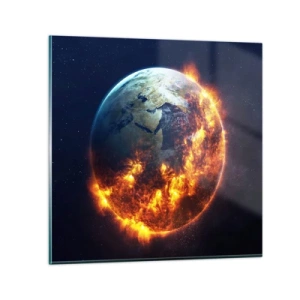 Glass picture - Flame of Apocalypse - 50x50 cm
