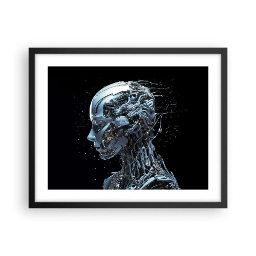 Poster in black frame - Technology Is a Woman - 50x40 cm