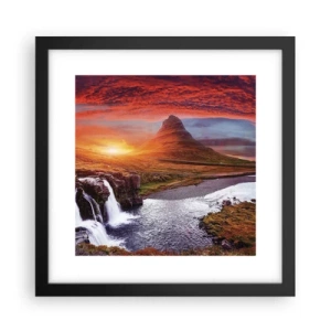 Poster in black frame - View of Middle-Earth - 30x30 cm
