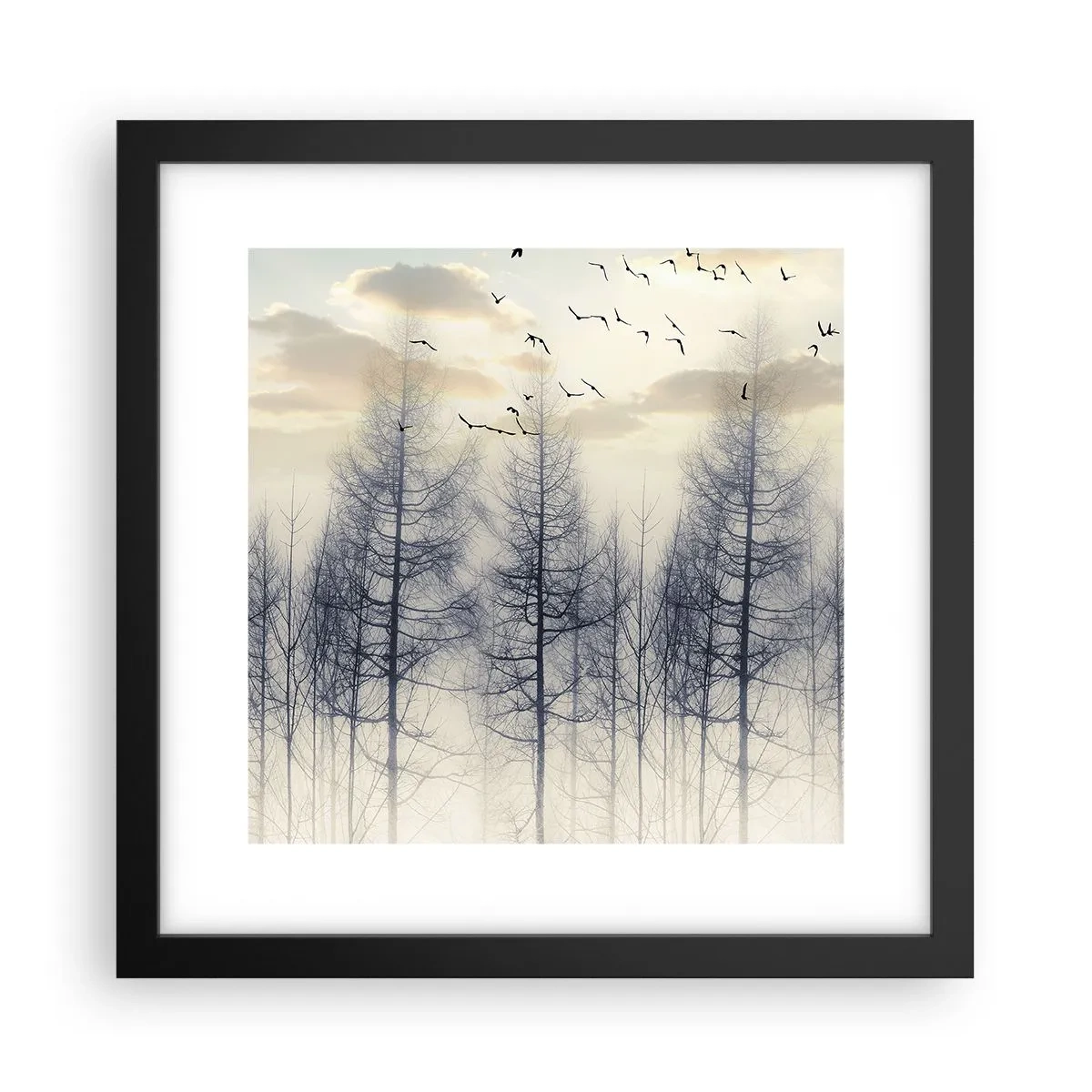 Poster in black frame - Spirits of the Forest - 30x30 cm