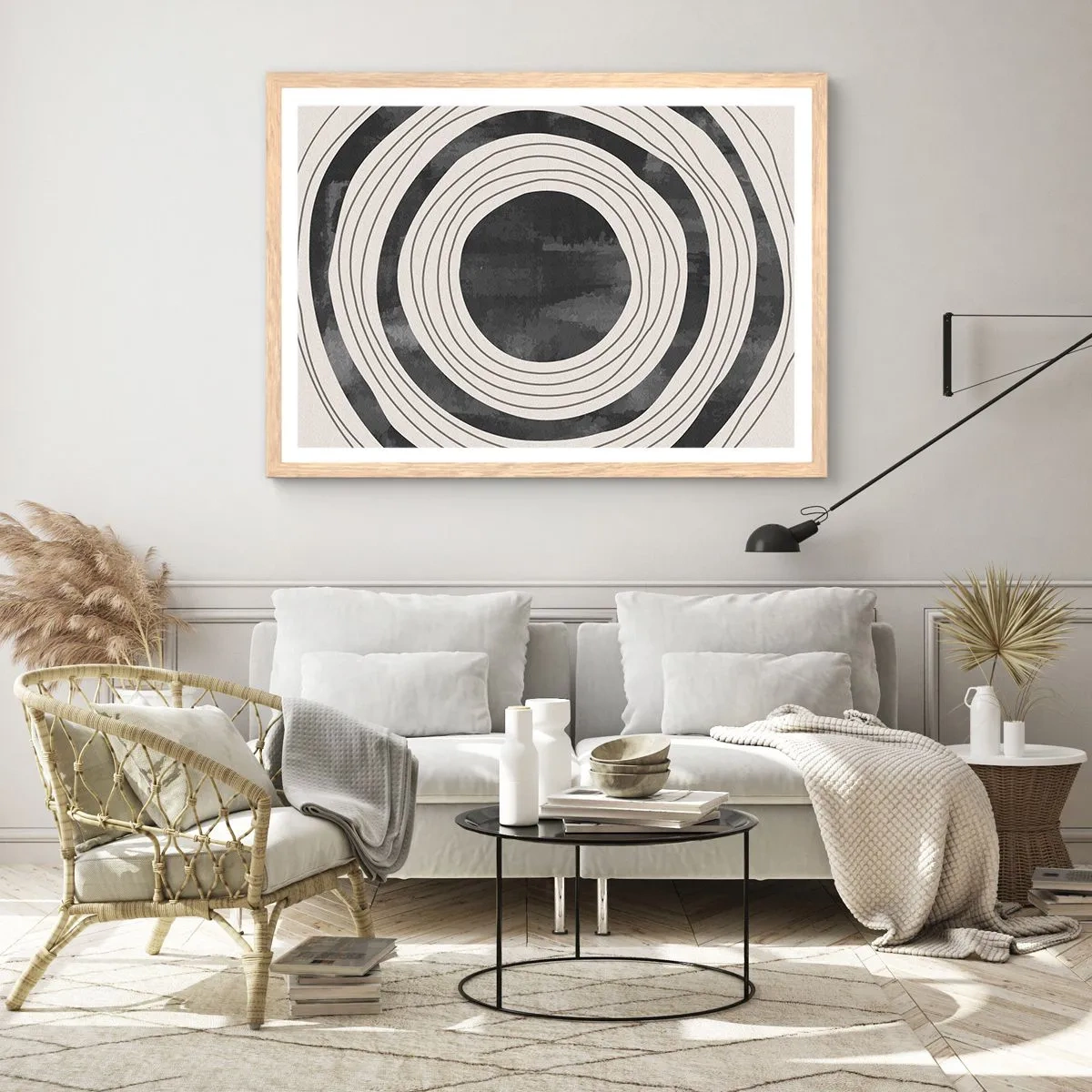 Poster in light oak frame - Heart of the Matter - 100x70 cm