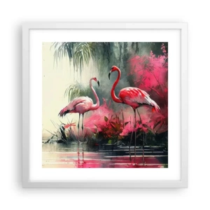 Poster in white frmae - Class of Natural Charm - 40x40 cm