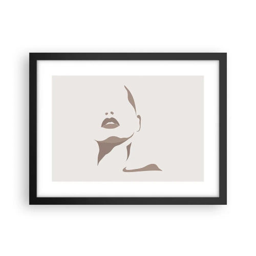 Poster in black frame - Created with Light and Shadow - 40x30 cm