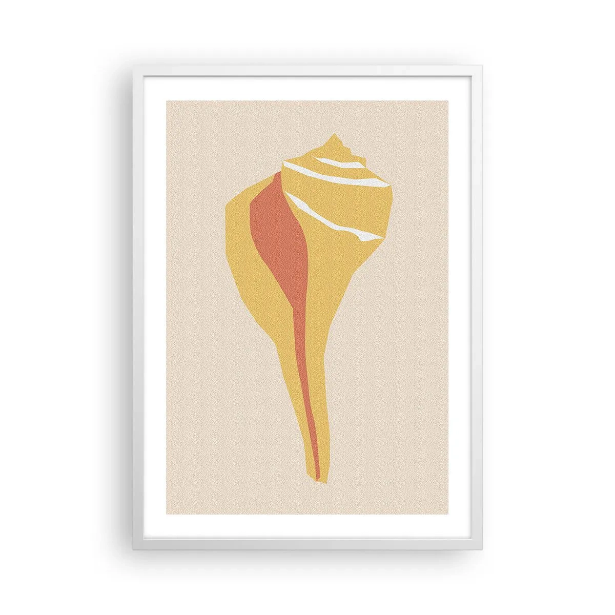 Poster in white frmae - Organic Abstract - Rise - 50x70 cm