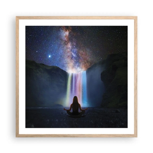 Poster in light oak frame - Absolute Harmony - 60x60 cm