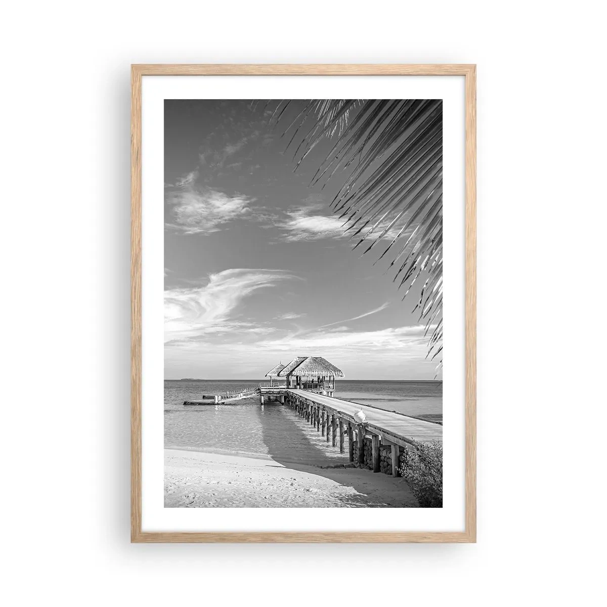 Poster in light oak frame - Memory or a Dream? - 50x70 cm
