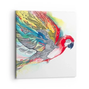 Canvas picture - Live Colourfully - 70x70 cm