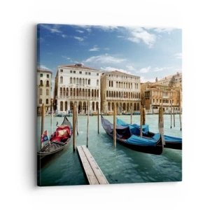 Canvas picture - Palaces in Blue - 30x30 cm