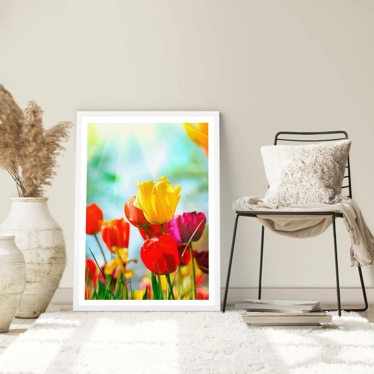 Poster in white frmae - All Colours of the Sun - 40x50 cm