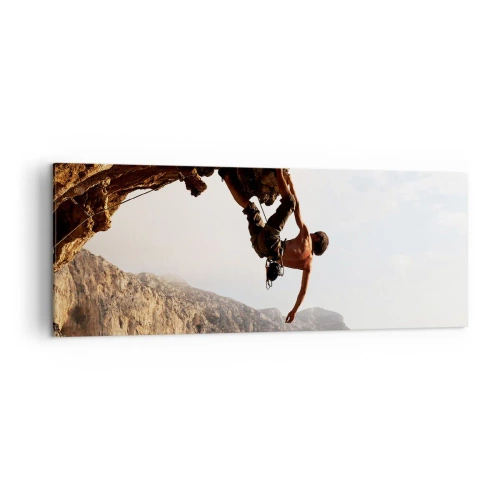 Canvas picture - The Whole World on a Sharp Cliff - 140x50 cm
