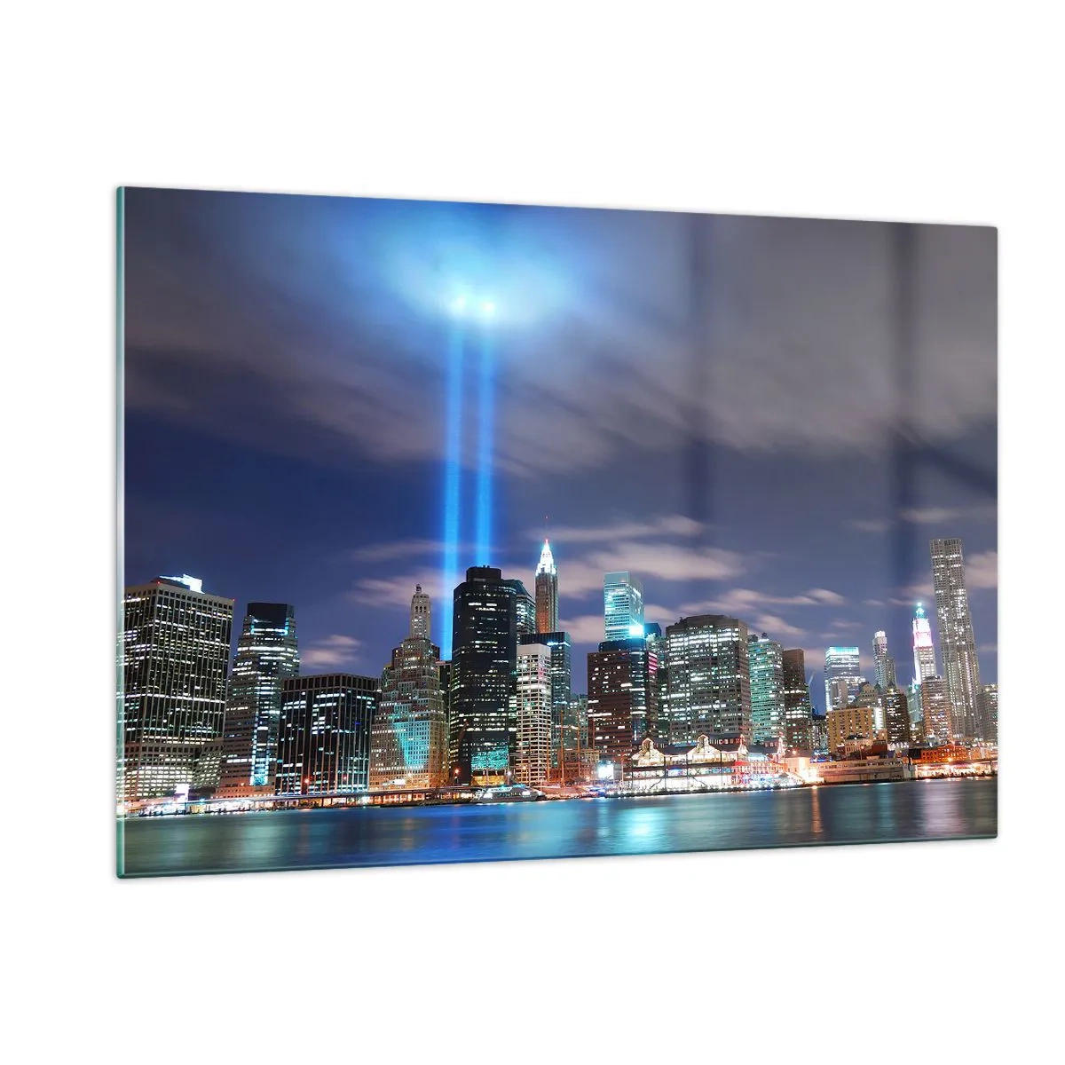 Glass picture - Reaching Sky with Light - 120x80 cm