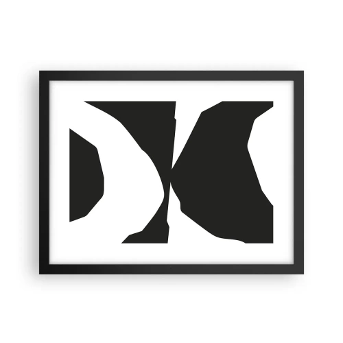 Poster in black frame - Positive - Negative - 40x30 cm