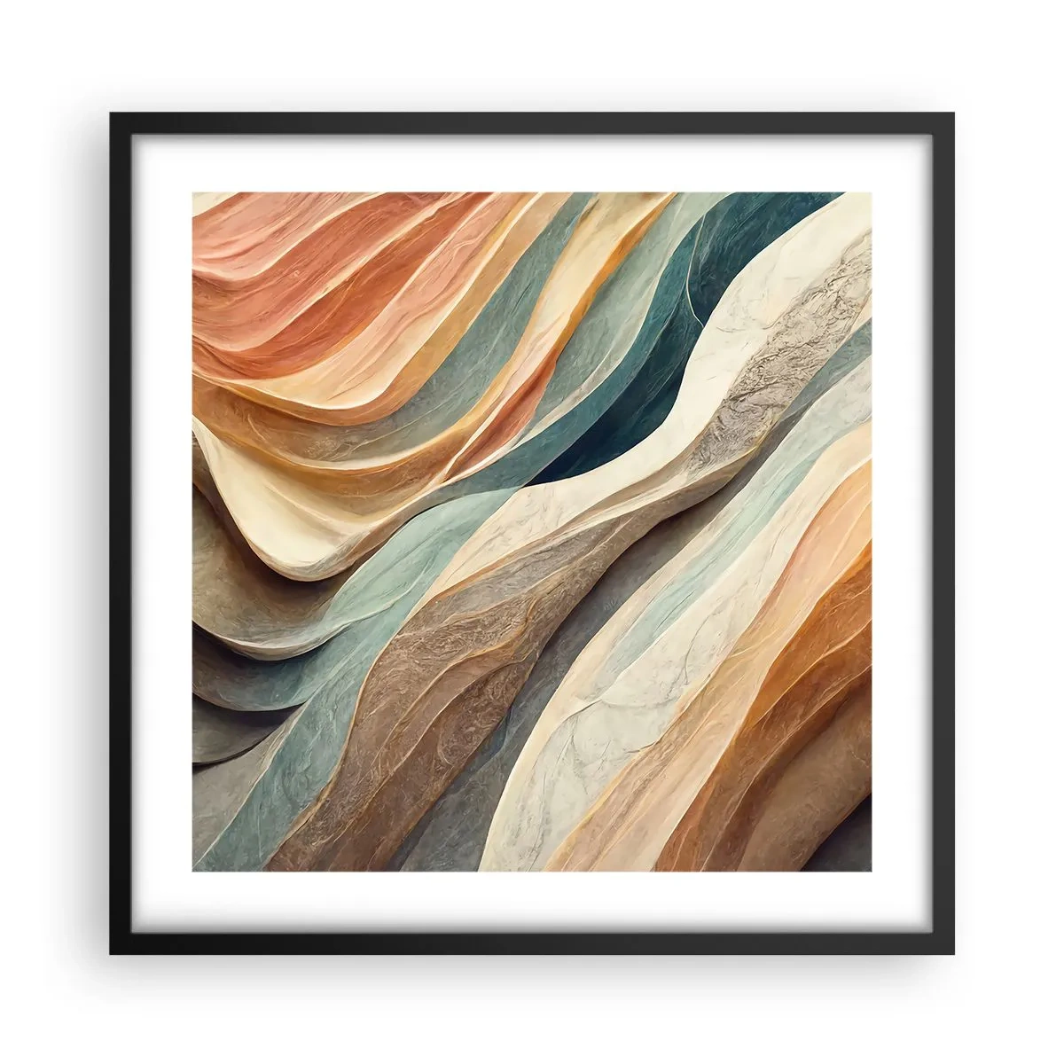 Poster in black frame - Moment Before Change - 50x50 cm