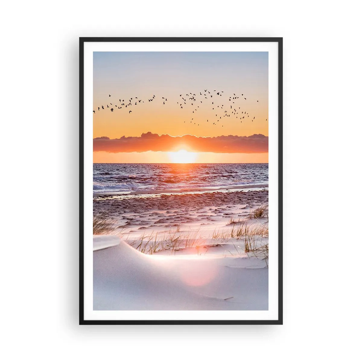 Poster in black frame - Horizontal Landscape - 70x100 cm