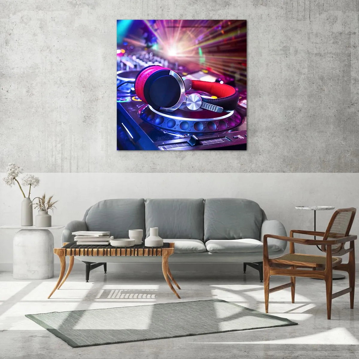 Glass picture - Get on the Floor - 50x50 cm