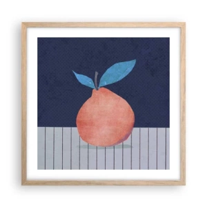 Poster in light oak frame - Convexity and Plane - 50x50 cm