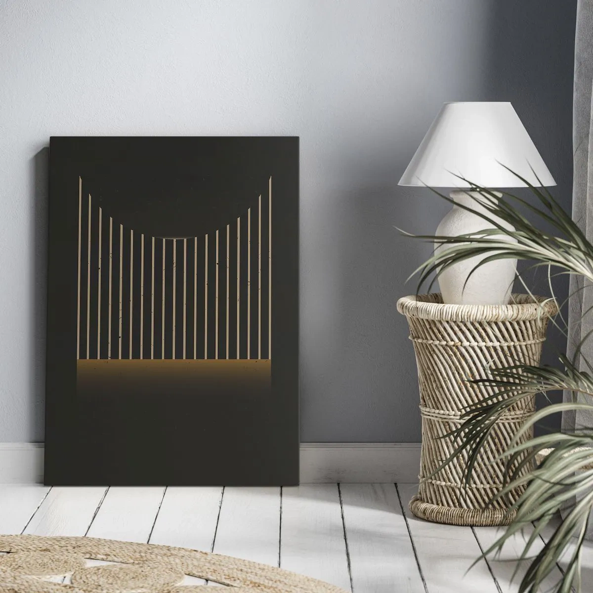 Canvas picture - Investigating Darkness - 45x80 cm