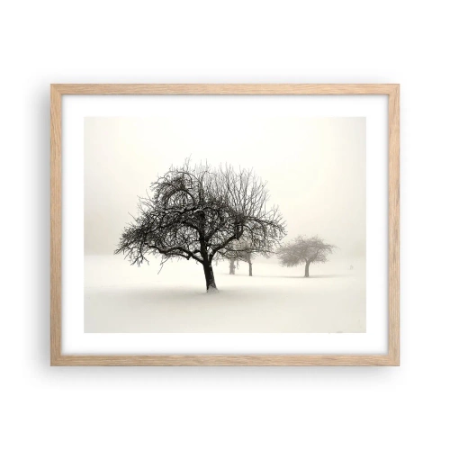 Poster in light oak frame - Winter Dream - 50x40 cm