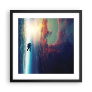 Poster in black frame - Confronting the Universe - 40x40 cm