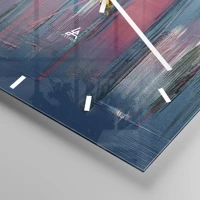 Clock face with lines