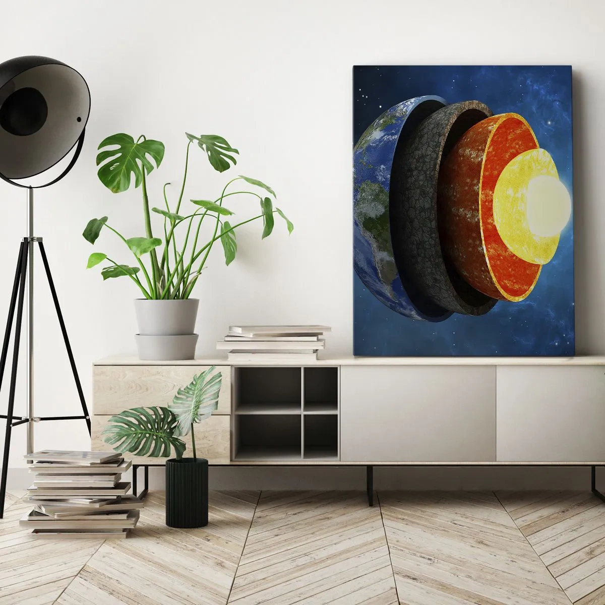 Canvas picture - Journey to the Interior of the Earth - 65x120 cm