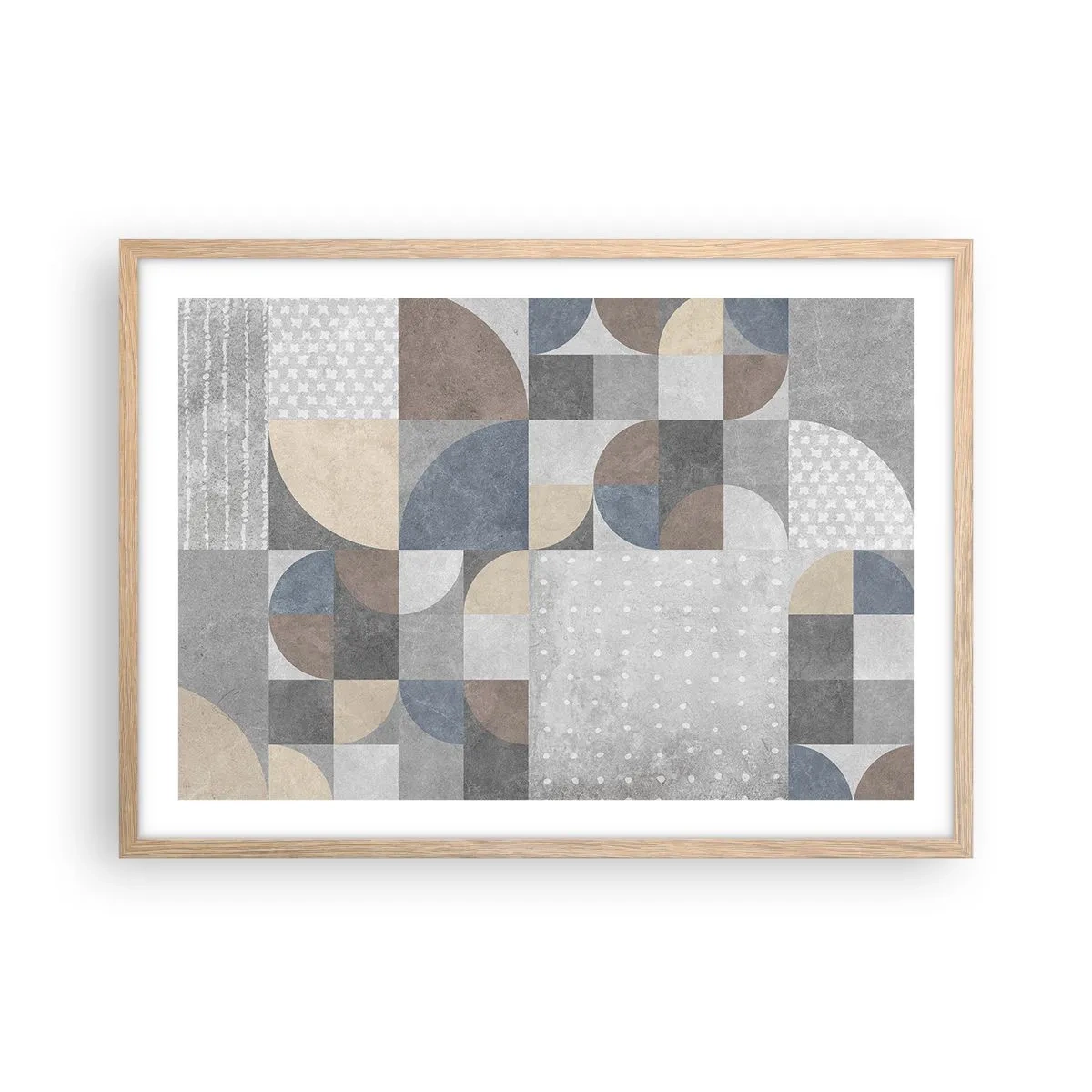 Poster in light oak frame - Ceramic Fantasy - 70x50 cm